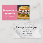 Verkoop van Hamburger Delivery Discount Visitekaartje (Voorkant / Achterkant)