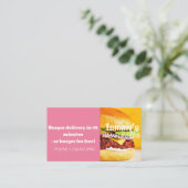 Verkoop van Hamburger Delivery Discount Visitekaartje (Staand voorkant)
