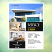 Verkoop van onroerend goed Aangepast Raamsticker (Vel 3)