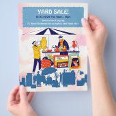  verkoop van schattige scheepswerven, uitnodigen v flyer (Hand)