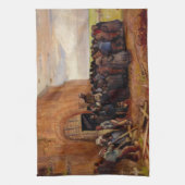 Verkoop van sloopafval door Vincent van Gogh Theedoek (Verticaal)