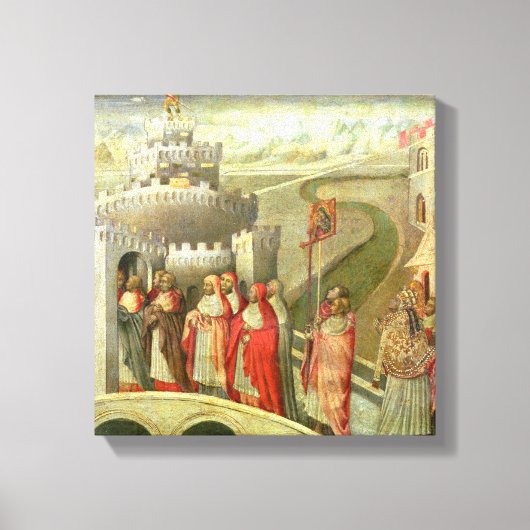 Verkoop van St. Gregory aan het Castel St. Angelo Canvas Afdruk (Voorkant)