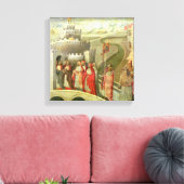 Verkoop van St. Gregory aan het Castel St. Angelo Canvas Afdruk (Insitu (Woonkamer))