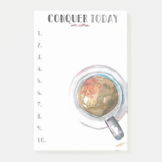 Verkoop vandaag (met koffie...) post-it® notes (Voorkant)