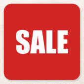 VERKOOP VIERKANTE KARTONNEN ONDERZETTER (Voorkant)