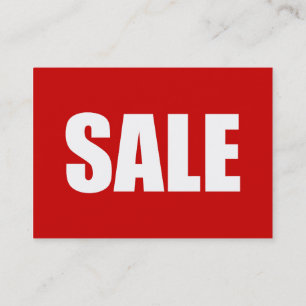 VERKOOP VISITEKAARTJE