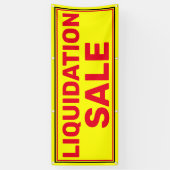 Verkoop voor kleine bedrijven Liquidatie Groot Spandoek (Verticaal)