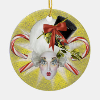 VERKOOP! Yellow Snowman Poppycock Ornament