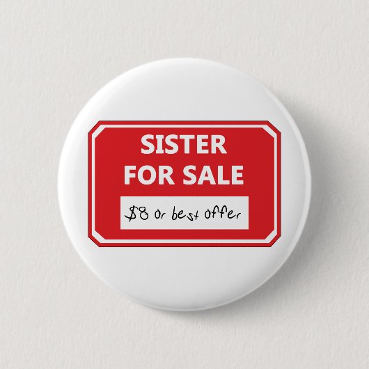 Verkoop zuster ronde button 5,7 cm (Voorkant)