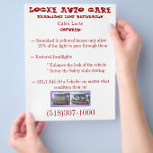 Verkoopblad voor bedrijven flyer (Hand)