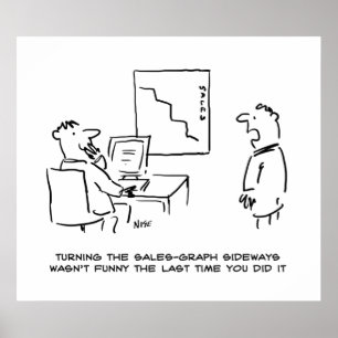 Verkoopkaart met kantoor: ideways gedraaid poster