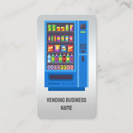 Verkoopmachine Aangepaste QR Visitekaartje (Voorkant)