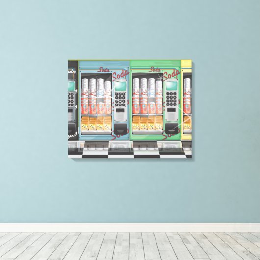 Verkoopmachine Canvas Afdruk (Insitu (Houten vloer))