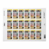 Verkoopmachine Etiket (Full Sheet)