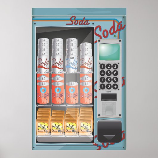 Verkoopmachine Poster (Voorkant)
