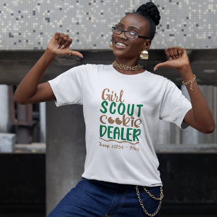 Verkoopster Girl Scout Cookies Maatwerk T-shirt