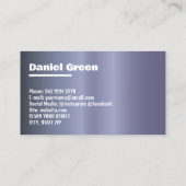 verkoopster visitekaartje (Achterkant)