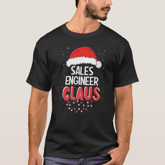 Verkooptechnicus kerstcadeauprijs t-shirt (Voorkant)