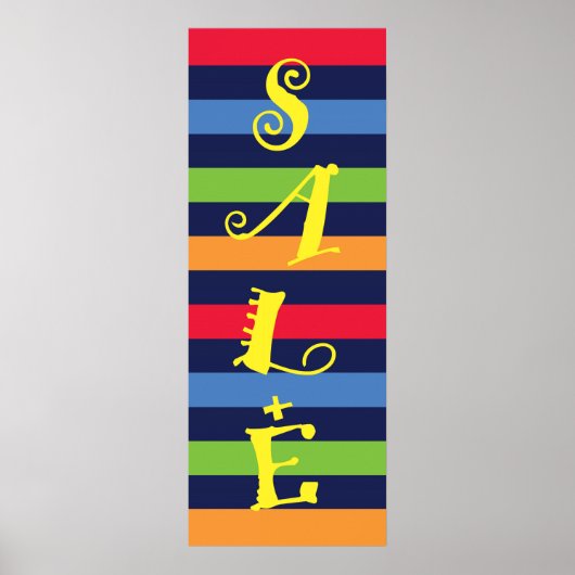 Verkoopwinkelbanner Poster (Voorkant)