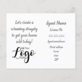 verkopen mailer verwijzing vastgoedmarketing sleut flyer (Achterkant)