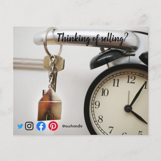 verkopen mailer verwijzing vastgoedmarketing sleut flyer (Voorkant)