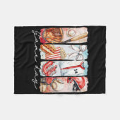 Verkopen Mama Coquette Bow Game Day Verkopen Moede Fleece Deken (Voorkant (Horizontaal))