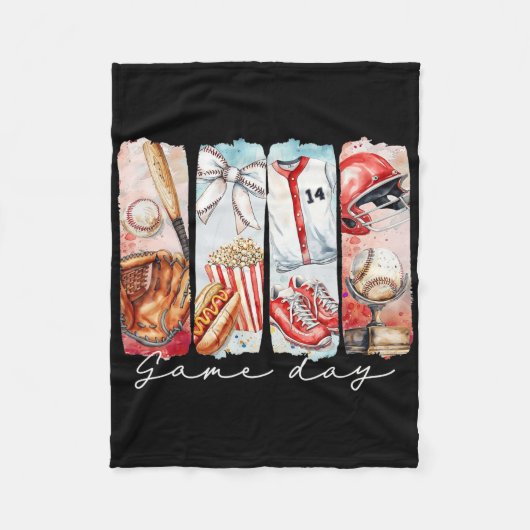 Verkopen Mama Coquette Bow Game Day Verkopen Moede Fleece Deken (Voorkant)