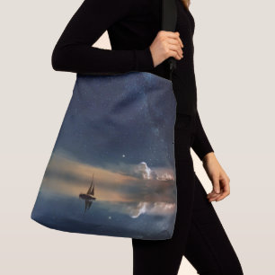 Verkopen naar de wolken crossbody tas