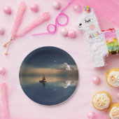 Verkopen naar de wolken papieren bordje (Feest)