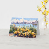 Verkopen op de baai kaart (Gele Bloem)