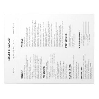 VERKOPER CONTROLELIJST VOOR REALTOREN NOTITIEBLOK