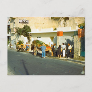 Verkoper van groenten, Salerno Briefkaart