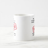 Verkoper, verkoper Grappig gezegde Koffiemok (Center)