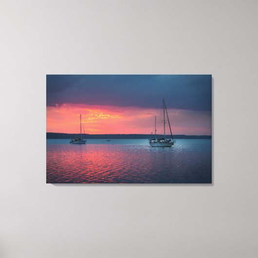 Verkoping naar de zonsondergang | Cienfuego, Cuba Canvas Afdruk (Voorkant)