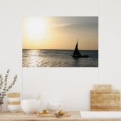 Verkoping naar de zonsondergang poster (Keuken)