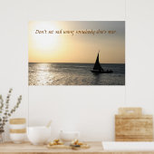 Verkoping naar de zonsondergang poster (Keuken)