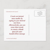 Verkoping van Briefkaart van het havenkanaal (Achterkant)