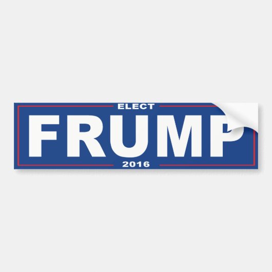 Verkozen Frump 2016 -.png Bumpersticker (Voorkant)