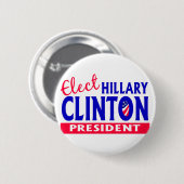 Verkozen Hillary Clinton President Ronde Button 5,7 Cm (Voorkant /achterkant)