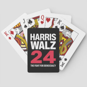 Verkozen president Kamala Harris & Tim Walz 2024  Pokerkaarten