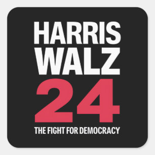 Verkozen President Kamala Harris & Tim Walz 2024 Vierkante Sticker