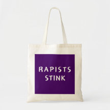 Verkrachters stinken - canvas tas