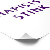 Verkrachters stinken foto afdruk (Hoek)