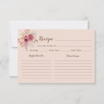 Verkrijg Elegante Boho Bruiloft Receptkaart