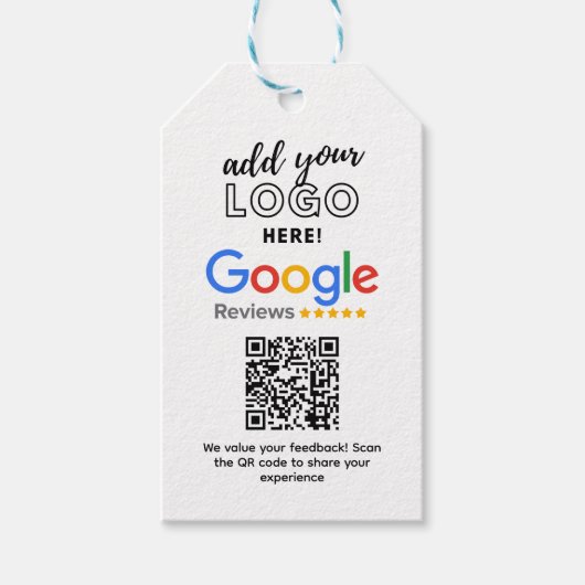 VERKRIJG MEER GOOGLE-BEOORDELINGEN MET QR-CODE OPR CADEAULABEL (Voorkant)