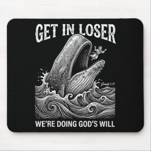 Verkrijg verliezer we doen Gods wil grappig christ Muismat
