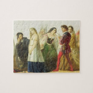 Verkrijging van personages uit Shakespeare (olie o Legpuzzel