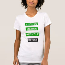 Verlaag het aantal Recyclen reuse-T-shirt