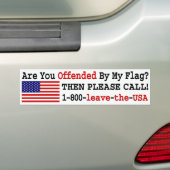 Verlaat de VS Bumpersticker (Op auto)