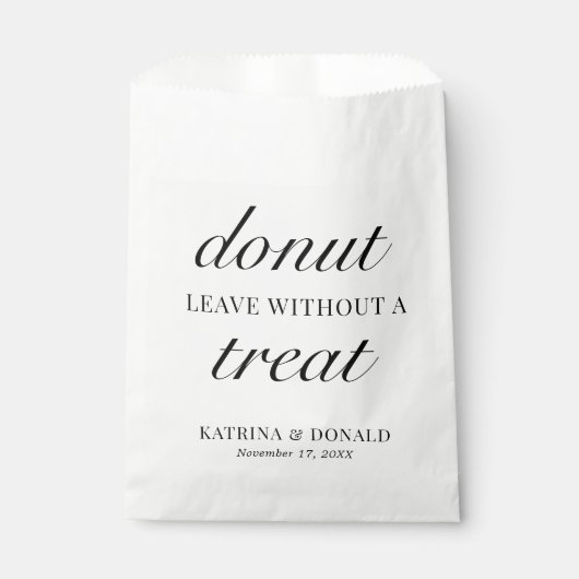 Verlaat donut zonder behandeling | Weddenschap Bedankzakje (Voorkant)